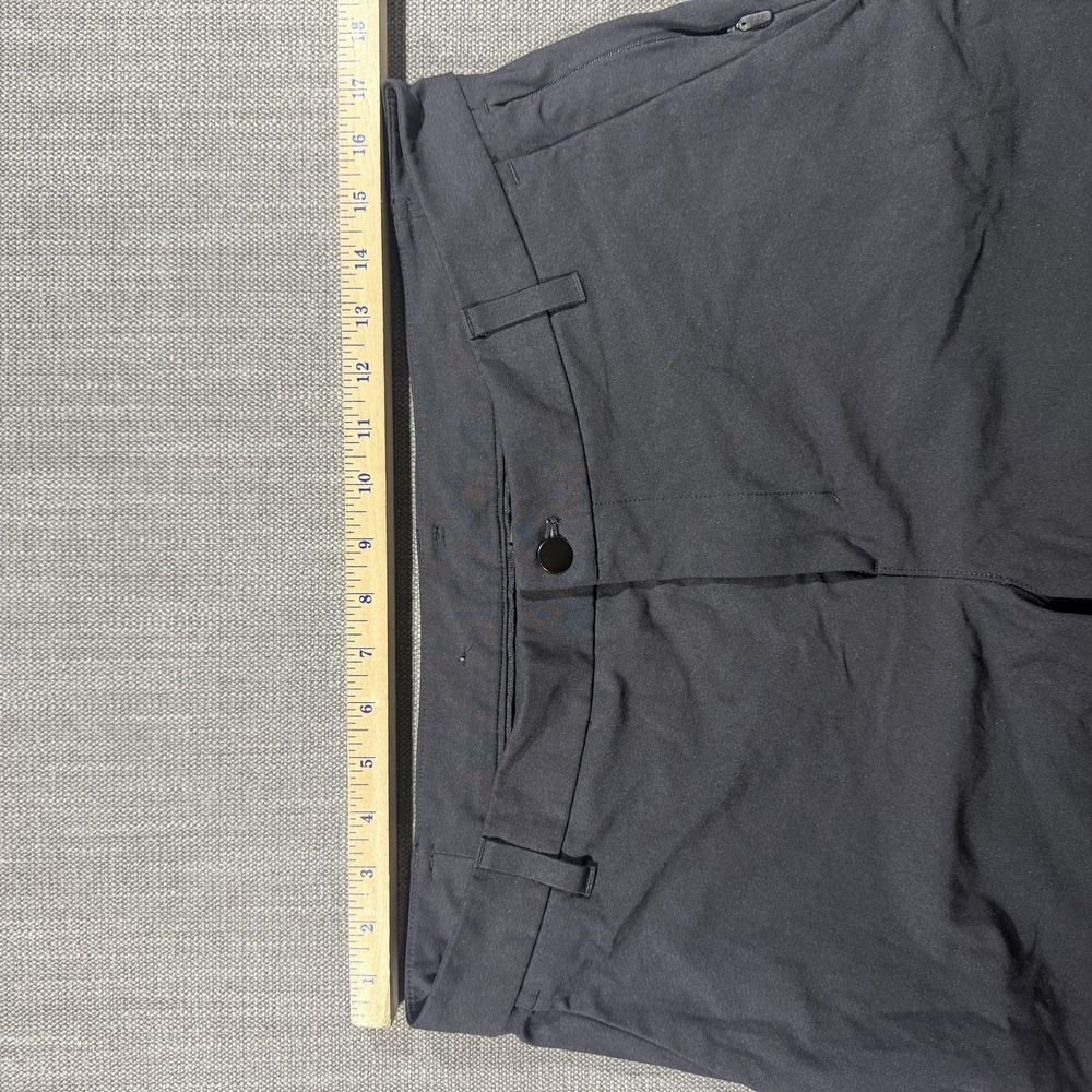 Lululemon Pants Mens 35x28 Black Stretch Chino Golf Casual Travel Office - Picture 3 of 7